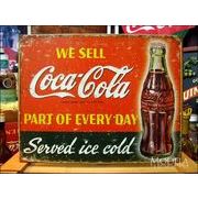 アメリカンブリキ看板 コカ・コーラ 日常の一部
