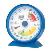 EMPEX 生活管理 温度・湿度計 卓上用 TM-2426 クリアブルー
