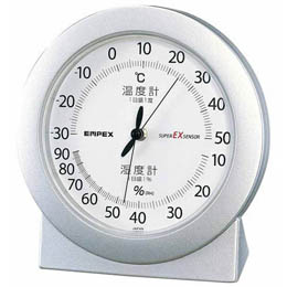 EMPEX 温度・湿度計 スーパーEX高品質 温度・湿度計 卓上用 EX-2767 シャイ