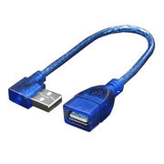 変換名人 USB L型ケーブル延長20(右L) USBA-CA20RL