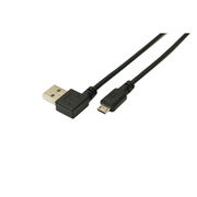 変換名人 USB A(右L)→micro100cmケーブル USBARL-MC/CA100