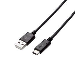 エレコム USB2.0ケーブル(認証品、A-C) MPA-AC10NBK