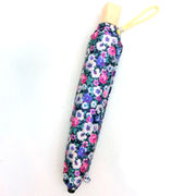 【日本製】【雨傘】【折りたたみ傘】ポリエステルサテンジャガード小花柄日本製軽量コンパクト骨折傘