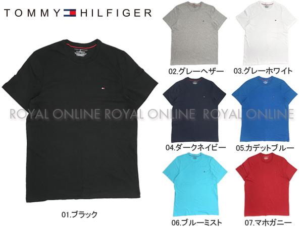 S) 【トミーヒルフィガー】 09T3139 半袖Tシャツ ベーシック コットン コア フラッグ 全7色 メンズ
