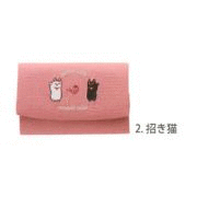 【新登場！安心の日本製！大切な日常を包む布小物！ カードケース】招き猫