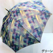【日本製】【雨傘】【長傘】日本製ポリエステル波線ぼかしプリント軽量ジャンプ雨傘