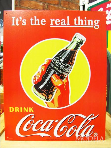 アメリカンブリキ看板 コカ・コーラ 本当の物