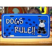 ライセンスプレート 犬のルール