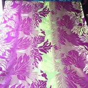 ハワイアン生地 緑*紫グラデ―ション パウスカート生地 フラダンス
