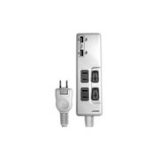 HIDISC USB 2ポート付 節電タップ(独立スイッチ付) 2個口+2USBポート H