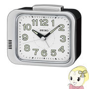 目覚まし時計 置き時計 セイコー アナログ 銀色 メタリック 連続秒針 シンプル SEIKO