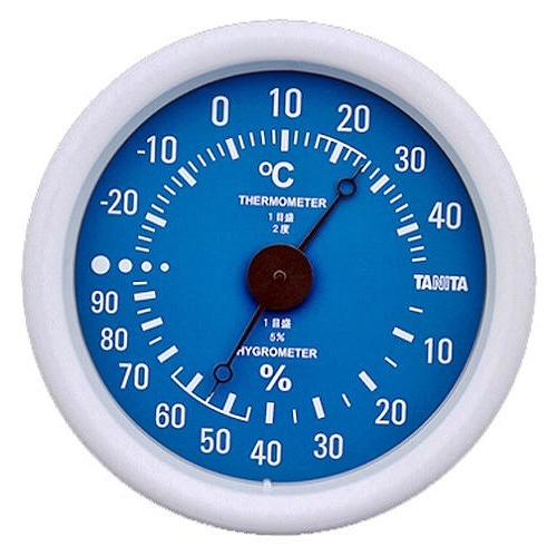 タニタ(TANITA) 〈温湿度計〉アナログ温湿度計 TT-515-BL(ブルー)