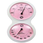 タニタ(TANITA) 〈温湿度計〉アナログ温湿度計 TT-509-PK(ピンク)