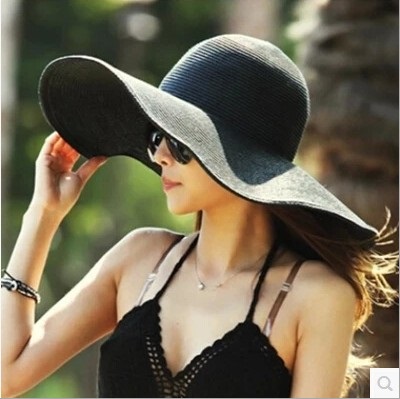 帽子 / つば広 中折れ ハット / レディース メンズ 麦わら帽子 紫外線対策 UVケア