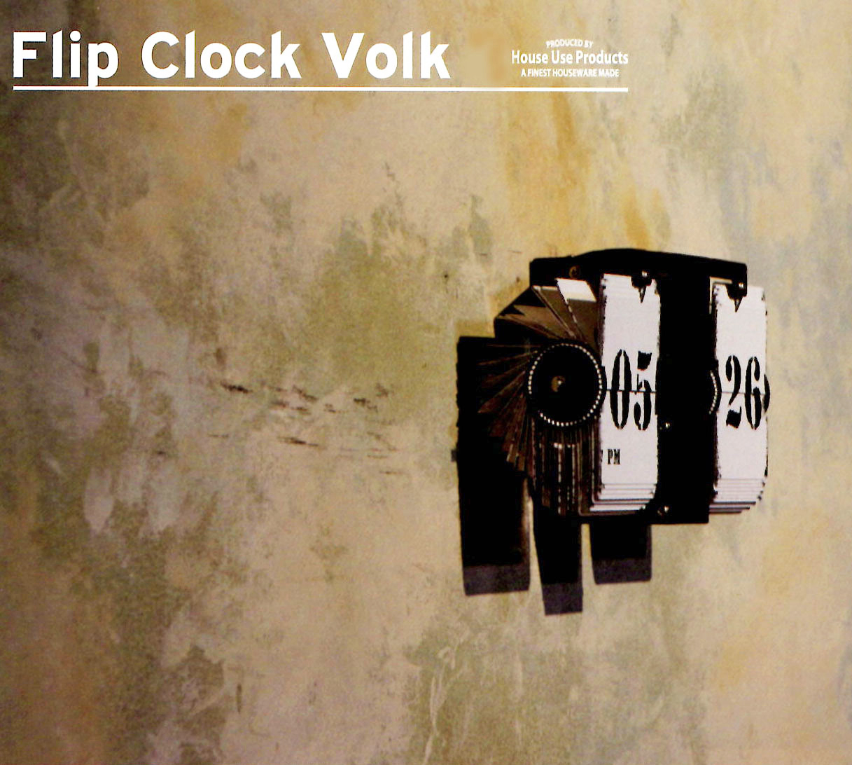 《在庫処分》 Flip Clock Volk　フリップ式　時計