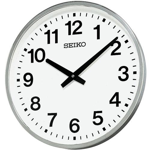 SEIKO セイコー 掛け時計 アナログ 屋外 防雨型 オフィスタイプ 金属枠 KH411S
