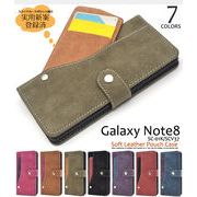 Galaxy Note8 SC-01K/SCV37用スライドカードポケット手帳型ケース