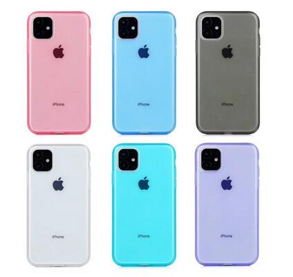 iPhoneケース ソフトケース クリア シンプル 6色 iPhoneケース iPhone11PROMAX