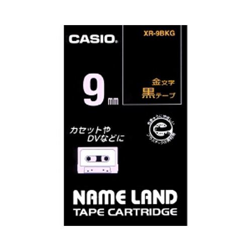 カシオ ネームランドテープ XR-9BKG 00012849