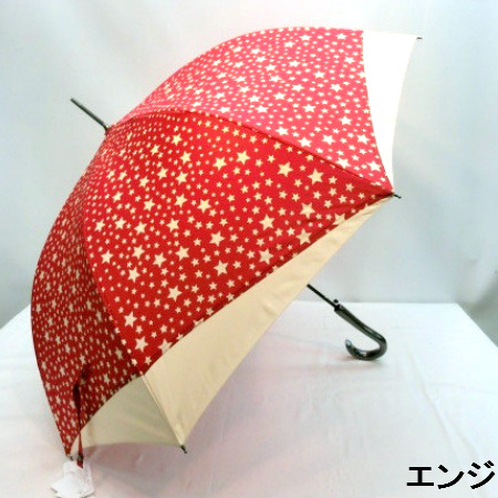 【雨傘】【長傘】夜空に輝く満天の星空柄ジャンプ雨傘