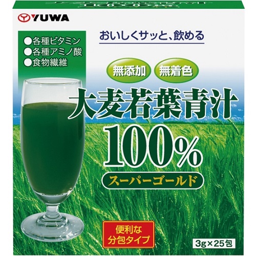 ユーワ スーパーゴールド大麦若葉青汁100% 25包