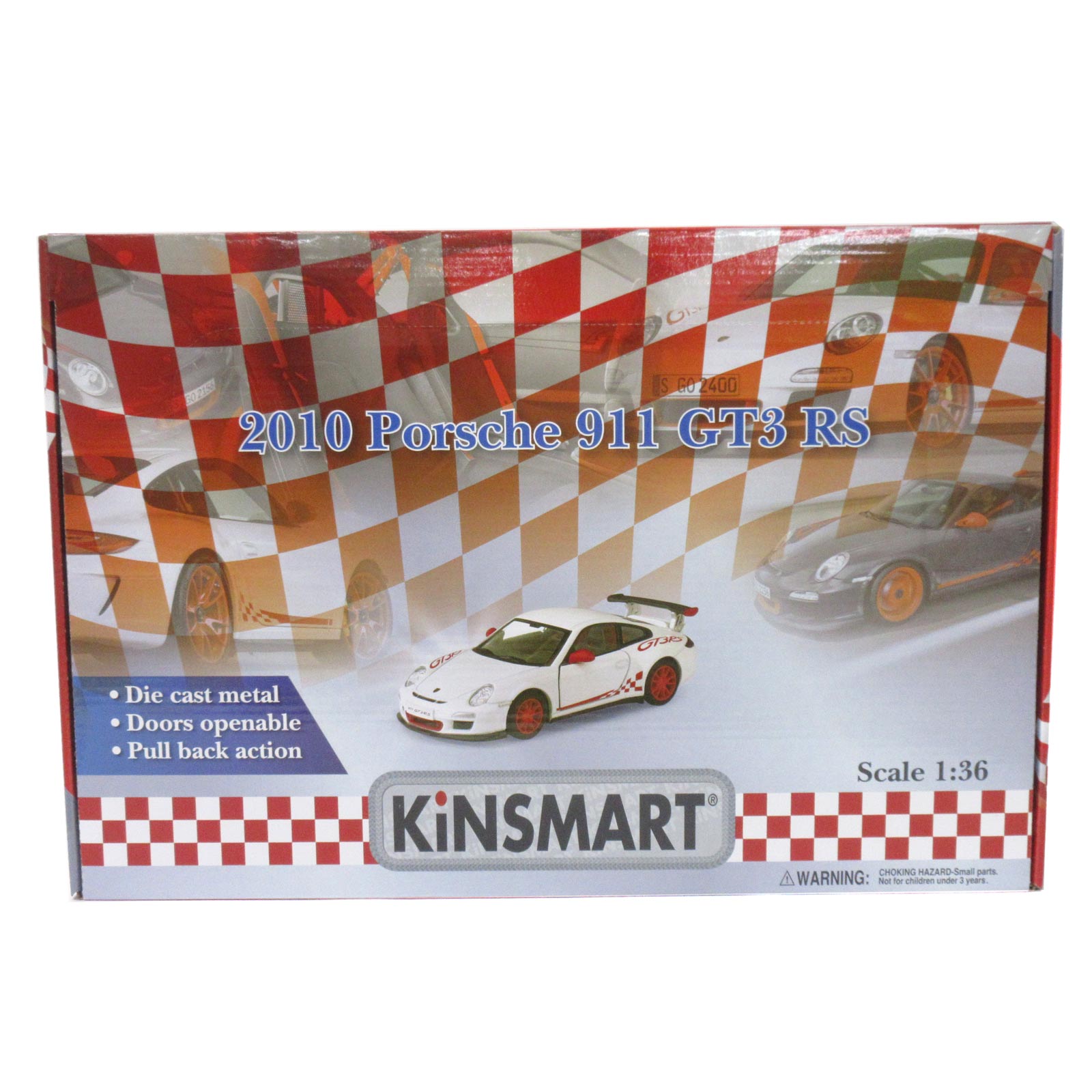 ミニカー＞KiNSMART プルバック 1:36 ポルシェ 911 GT3 RS 4色アソート