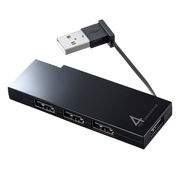 サンワサプライ USB2.0ハブ(4ポート・ブラック) USB-2H416BK