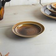 小田陶器 pratico(プラティコ) 16cmプレート キャラメル[美濃焼]