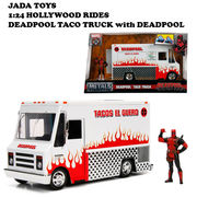 1:24 Hollywood Rides Deadpool Taco Truck with Deadpool Figure【 デッドプールミニカー】