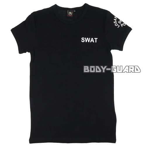 SWAT　半袖Tシャツ　バックプリントあり　ブラック　XXXL
