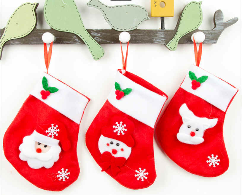 クリスマスストッキング★　クリスマス靴下★プレゼントの袋  クリスマスソックス