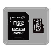 HIDISC microSDHCカード 64GB CLASS10 UHS-1対応 高速転送