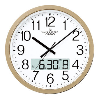 （クロック／ウォッチ）（掛時計／掛置兼用時計）カシオ ウェーブセプター 大型電波掛時計 IC-4100J-9JF