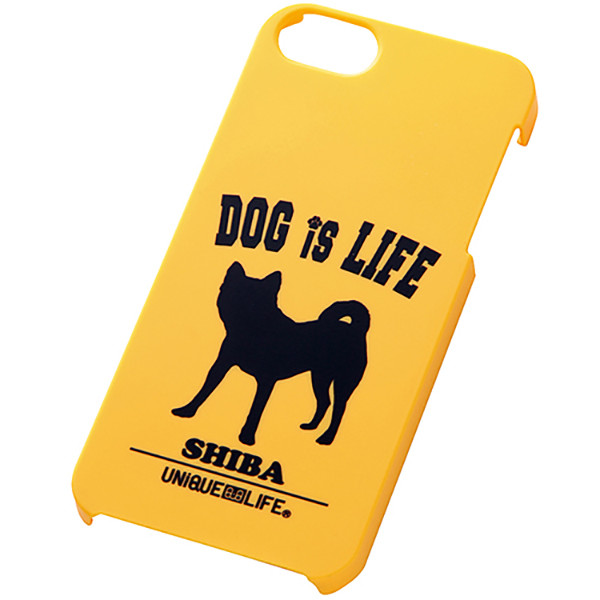 iPhone5/iPhone5sスマホケースハードケース ドッグシルエット 柴犬