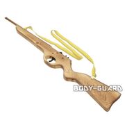 木製ゴム銃　ライフル型　アイボリー