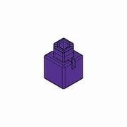 Artecブロック ミニ四角 20P 紫
