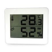 YAZAWA（ヤザワ）　デジタル温湿度計 ホワイト　DO01WH