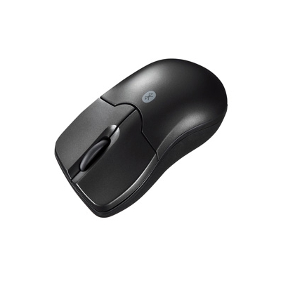 ワイヤレスブルーLEDマウス Bluetooth3.0 超小型サイズ ブラック