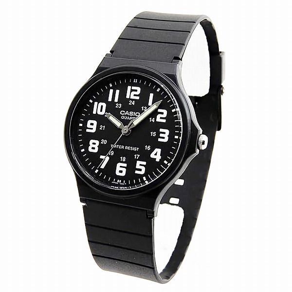 CASIO腕時計 アナログ表示 丸形 MQ-71-1B チプカシ レディース腕時計