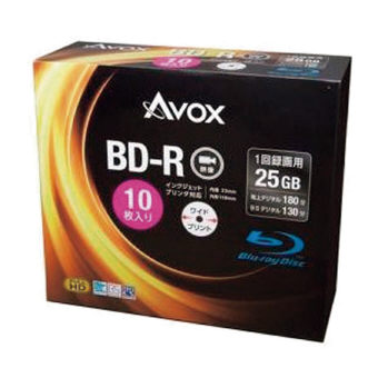 （レジャー）（AV）アボックス 録画用BD-R 25GB スリム10P BR130RAPW10A
