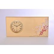 【日本製】桜に流水 スタンド時計