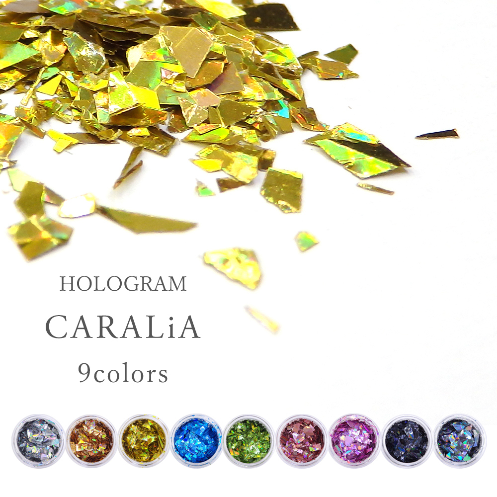 最高級な輝きが美しい　ホログラム　【CARALiA -キャラリア- ９色】　ネイル　レジン　ハンドメイド