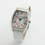 正規品AMORE DOLCE腕時計アモーレドルチェ AD18302S-SSWHCL トノー 革バンド レディース腕時計