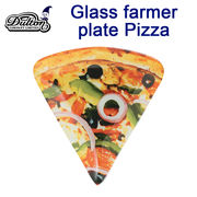 ■DULTON（ダルトン）■　Glass farmer plate Pizza