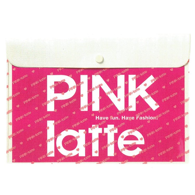 PINK－Latte　フラットケースL(ロゴ) [197463]