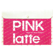 PINK－Latte　フラットケースL(ロゴ) [197463]