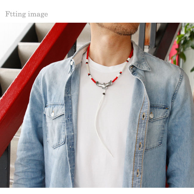 インディアンジュエリー ネックレス メンズ レディース シルバー925 ホワイトハート フェザー イーグル ファッション雑貨 株式会社 アジアンアーツ 問屋 仕入れ 卸 卸売の専門 仕入れならnetsea