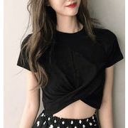 Ｔシャツ 半袖 ブラウス 細身  夏ファッション レディース