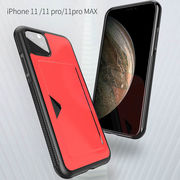 2019 iPhone 11/11pro/11por Max PC素材×PUレザー調 ICカード収納ポケット付 2色