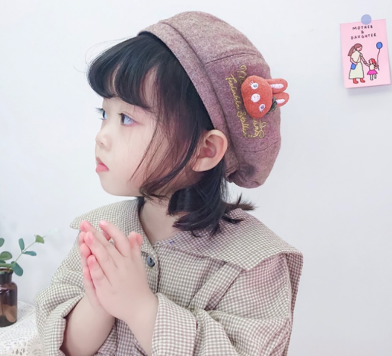 2019秋冬新作 キャップ ハット ベレー帽 キッズ帽子 子供帽子